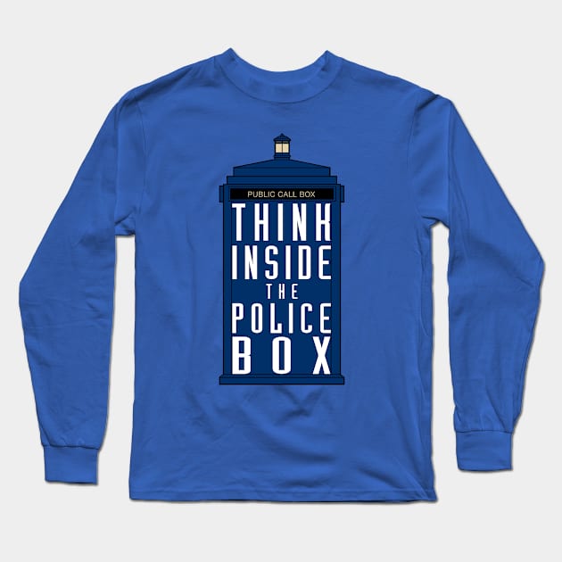 Think inside the TARDIS Long Sleeve T-Shirt by AuroraNoa